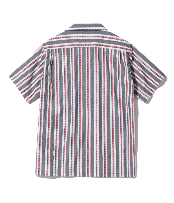 Lot No. SC39119 / HEART STRIPE OPEN SHIRT - SUGAR CANE